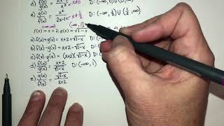 (2412) Section 1.6 Combining Functions; Composite Functions 2/6