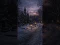 Snowbound Gothic Cemetery | Ethereal Harp &amp; Twilight Whispers #relaxingmusic #cemeterylovers