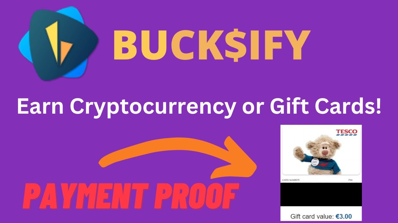 Bucksify - Earn Crypto Or Gift Cards (Payment Proof Included) - YouTube