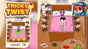 Tricky Twist Puzzle – Level 78 help the beautiful girl chase away mosquitoes Walkthrough Solutions