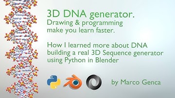 How I built real 3D DNA Sequence using Python, Blender and Json