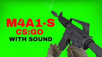 CS:GO M4A1-S Green Screen overlay + Sound Effect [High Quality]