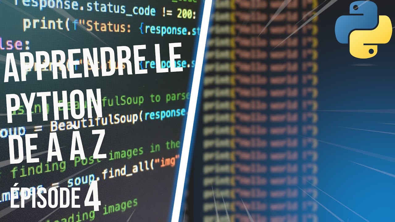 APPRENDRE LE PYTHON DE A À Z | EPISODE 4 | LES TYPES NATIFS - YouTube