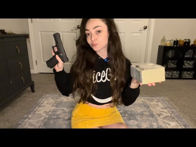 ASMR Slow Tapping & Whispering w/ Guns, Money, & Silver for Deep Sleep