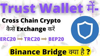 How To Convert ERC20 Tokens To TRC20 & BEP20 Tokens In Trust Wallet | How Cross Chain Token Swapping screenshot 5