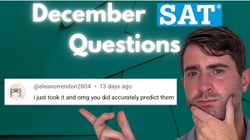 December SAT Predictions: 10 Questions You Will See!