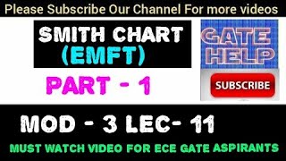 Smith Chart (PART- 1) lec-11 Mod-3(EMFT) // MOST IMPORTANT FOR ECE GATE
