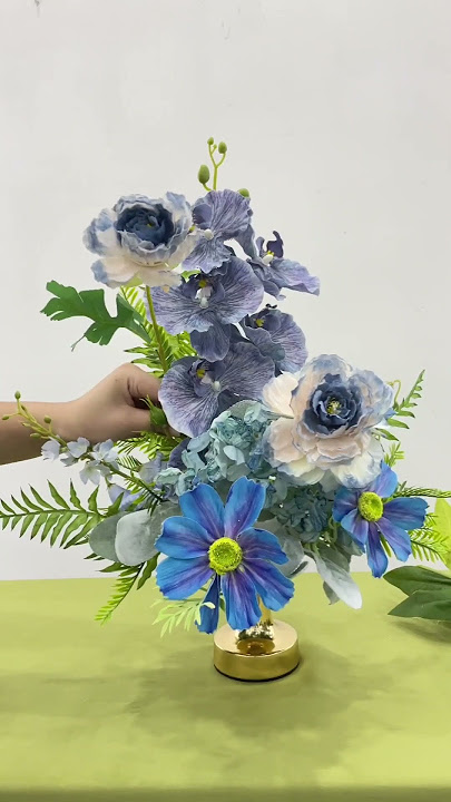 Angela Flower Faux Flowers Handmade DIY Wedding Table Decorations Tutorials #diy #wedding #flowers