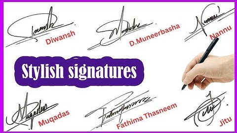How to signature like a boss | How to signature your name | Signature