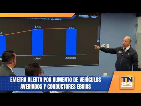 EMETRA alerta por aumento de vehículos averiados y conductores ebrios