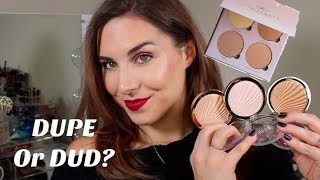 Dupe or Dud: Milani Strobe Highlighters versus ABH Glow Kit | Bailey B.