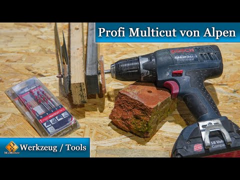 Spezialbohrer Profi Multicut von Alpen / Welches Material kann bearbeitet werden? - Test