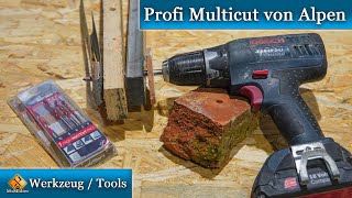 Alpen Professional Multicut Drill Bit / Which materials can be processed - Test