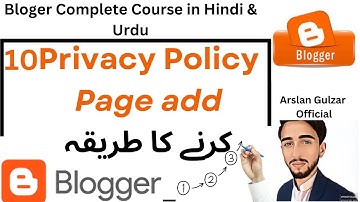 How to Make Privacy Policy Page for Blogger or Website | Privacy Policy Page | Privacy Page 2022