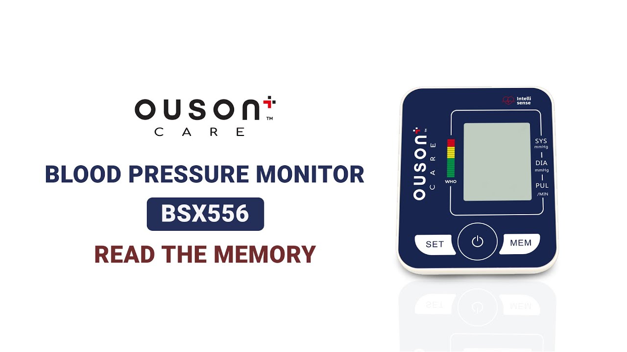[Read The Memory] Ouson Care BSX556 Standard Electronic Blood Pressure Monitor YouTube