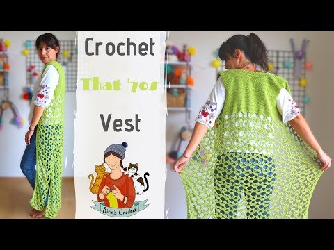 How To Crochet That 70s Long  Vest