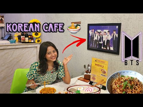 Went To Korean Cafe For The First Time 💜 | Fruti Gupta Vlogs