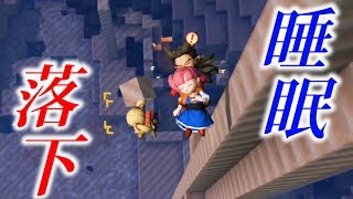 高い所から寝たままの状態で落下させてみた【ドラゴンクエストビルダーズ２】検証　実況