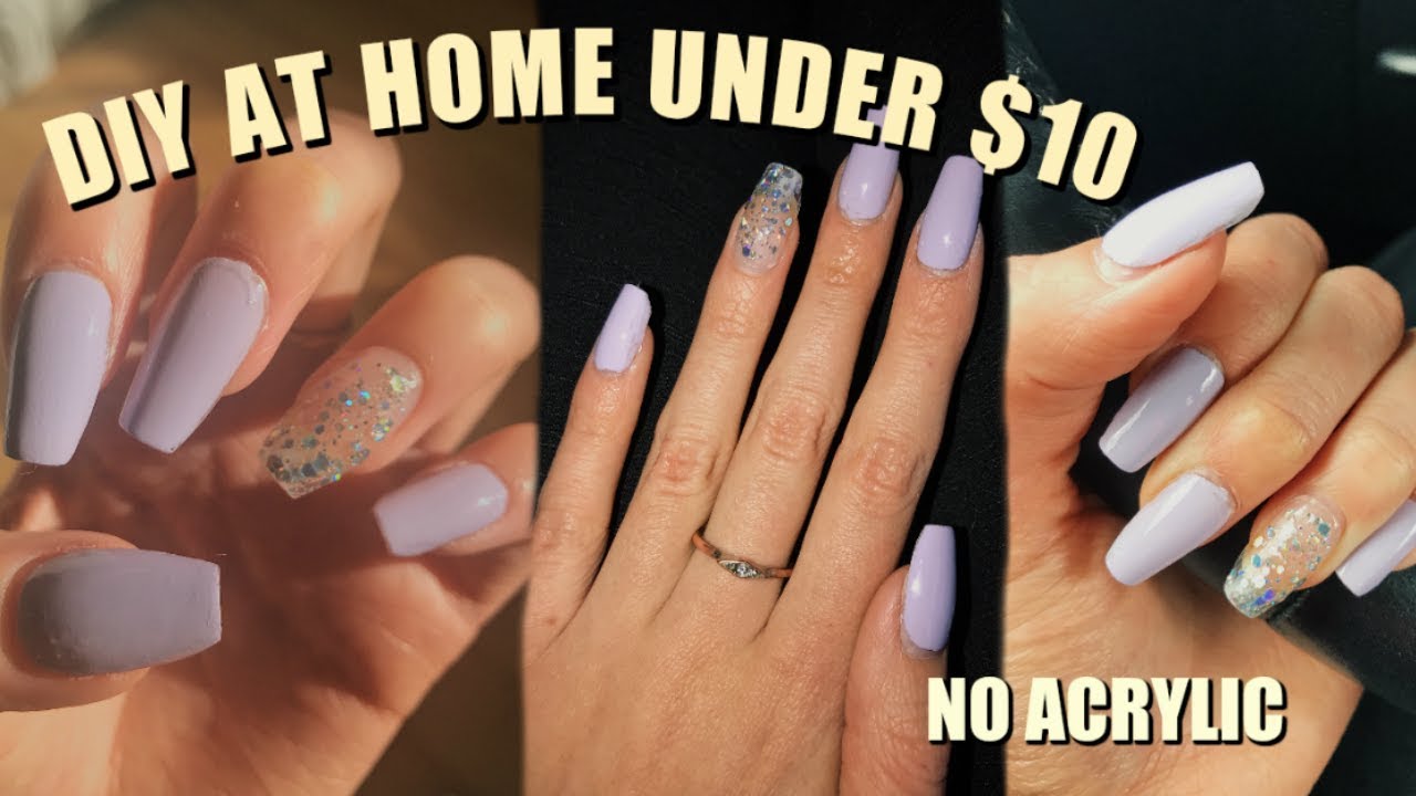 DIY SALON NAILS AT HOME UNDER 10 (no acrylic) Madelaine Mayfield