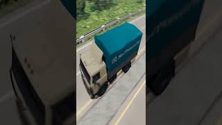 МАЗ выехал на встречку Beamng Drive #shorts