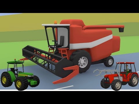 #Tractors, Farm Machinery, Excavators, Bulldozer | Street Vehicles for Children | Video For kid