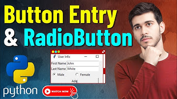 Button, Entry and RadioButton in tkinter Python GUI tutorial for Beginners