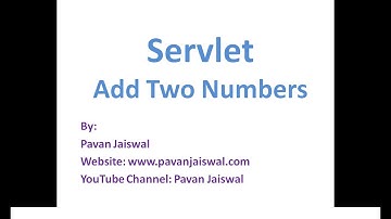 7 Servlet Add Two Numbers