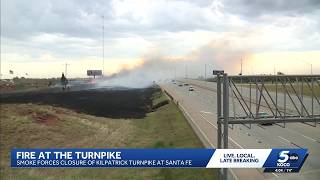 Kilpatrick Turnpike reopens after fire causes closure in Oklahoma County