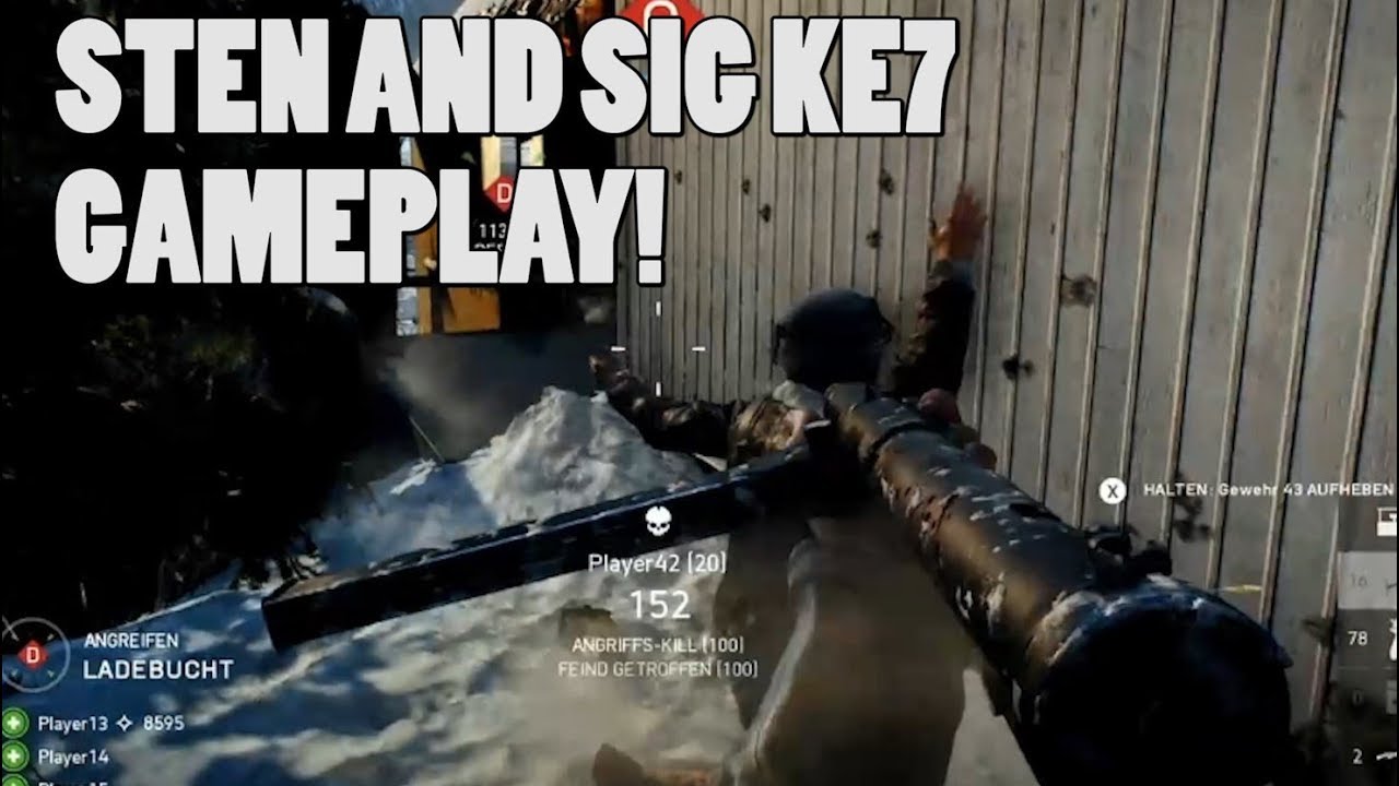 STEN SMG + SIG KE7 gameplay from the BFWeekly livestream