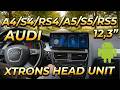 Audi A4 S4 RS4 A5 S5 Android Head Unit Installation Guide Xtrons 12 3 inch Display