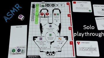 ASMR Solo Board Game Playthrough - DEEP SPACE D-6 (Whispering) ATHENA MK: II