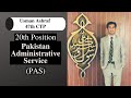 Usman ashraf 20th positionpascss 2018  an exciting full interview