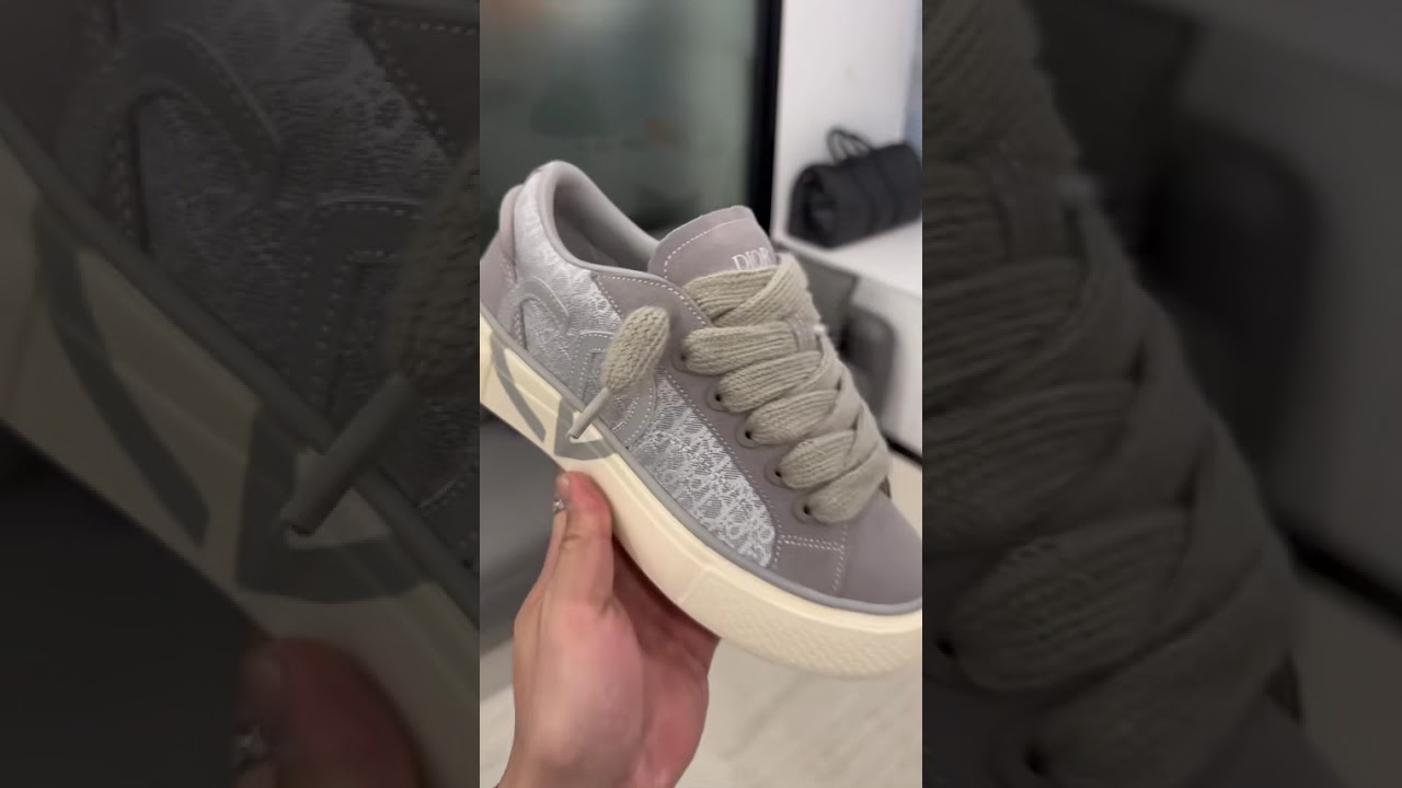 Dior B33 Gray Smooth Calfskin