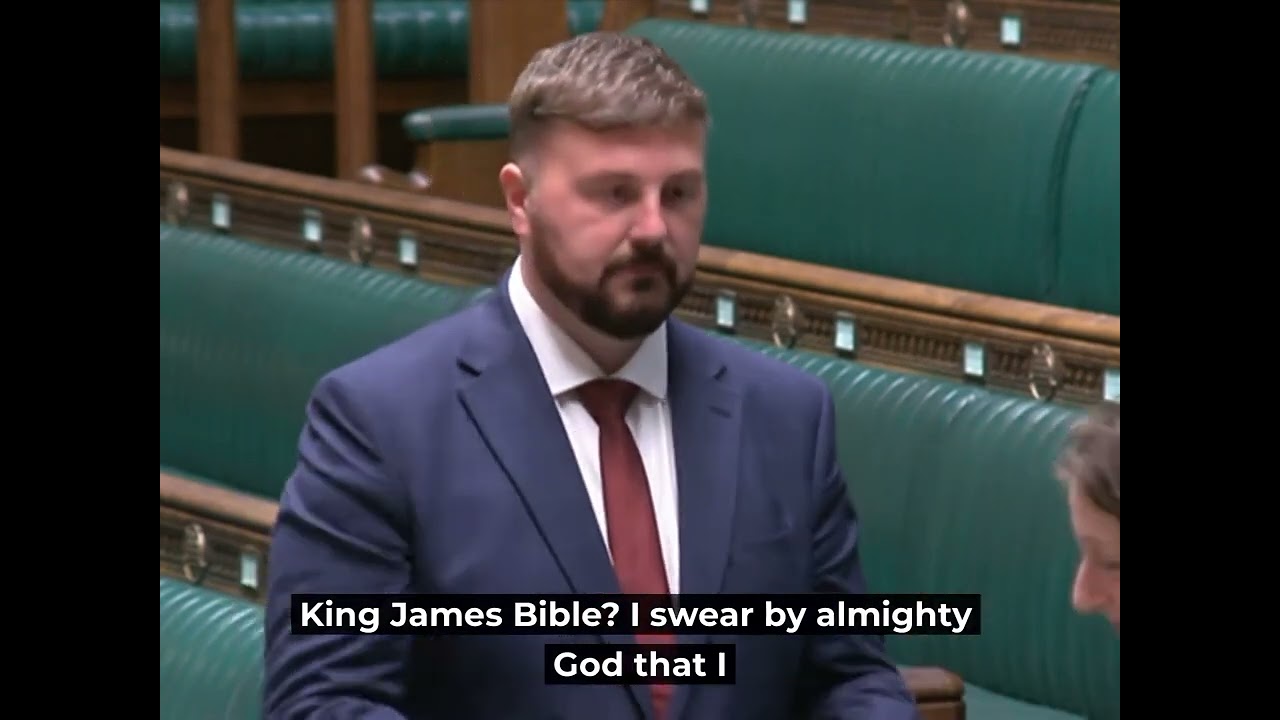 Chris Webb Blackpool South MP Swearing In