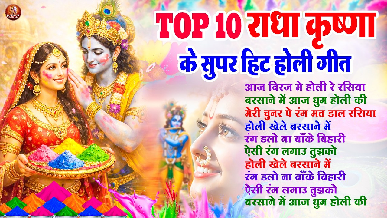 #2026 Ki Non Stop Holi | राधा कृष्ण की सुपर हिट होली गीत | Best Top 10 Holi Song | Vrindavan Ki Holi