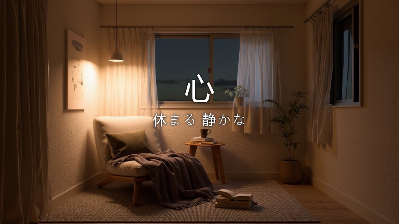 【Ночная исцеляющая музыка】Конец дня, тихая комната. | Спокойная гитара Lo-Fi и уют 🌙✨☕
