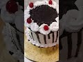 Black forest cake 🎂 design #cakedecoration #youtubeshorts #😍