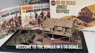 I combine some vintage Airfix and Matchbox models for this diorama.