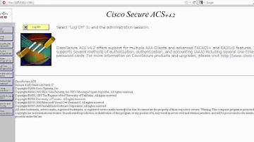 TACACS Authentication via Cisco ACS