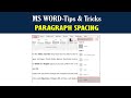 Paragraph Spacing In MS Word MS Word 2019 Tutorial mp3
