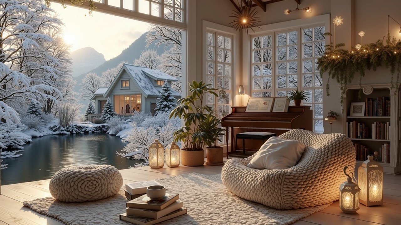 Расслабляющая лаунж-музыкальная атмосфера ❄️🎵