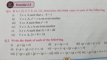 Mathematical Logic Exercise 1.3 Class 12 Maths1 HSC Maharashtra board New syllabus 2021-22
