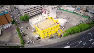 Inkod Hypera - Yellow Building - Aerial Film With Music Black Bars