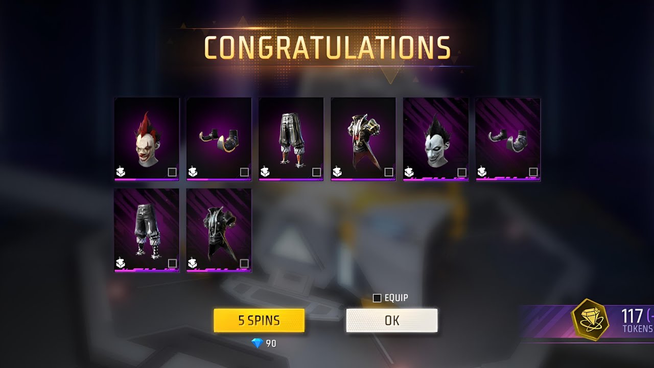 New Clown Ring Eventb 💢 I Got All Clown Bundle 🥵😱 Free Fire Max