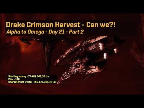 Eve Online Alpha to Omega: Crimson Harvest Drake - Maybe not so good... | Day 21 - Part 2