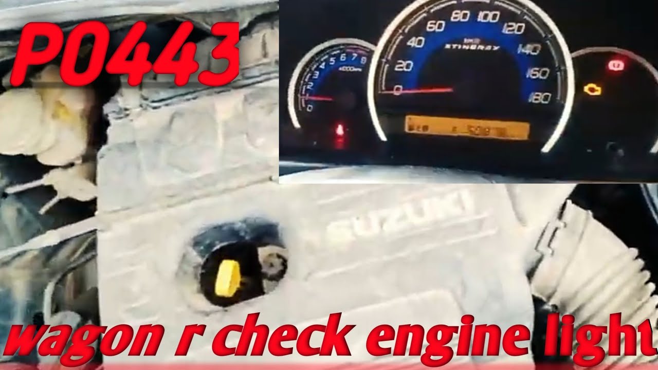 Wagon R Error Code wagon r check engine light. code p0443 - YouTube