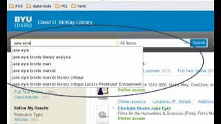 Finding Journal Articles in the BYUI Library