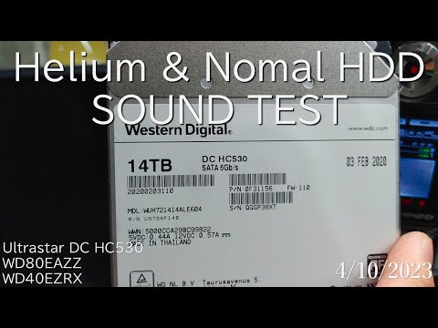 Helium  Ultrastar DC HC530 & Nomal HDD SOUND TEST