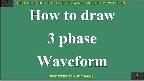 How to draw 3 phase waveform easily