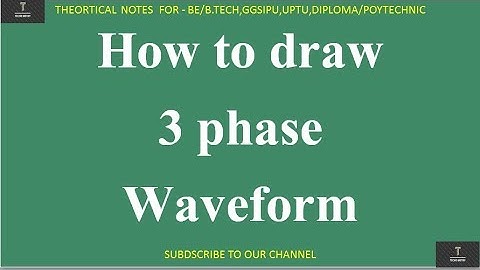 How to draw 3 phase waveform easily